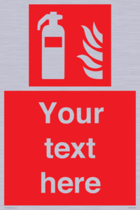 Custom Fire extinguisher Sign